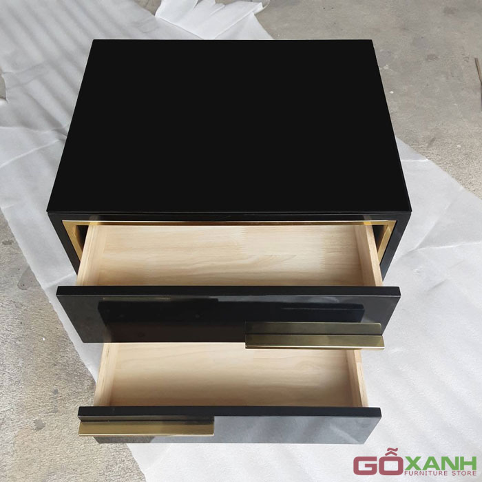 Tủ Trang Trí Nhỏ Gọn Khung Inox Mạ PVD - Nội Thất Gỗ Xanh 5