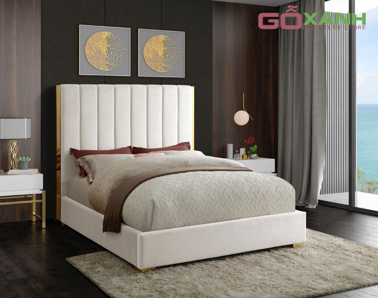 Xưởng gia công giường ngủ inox bọc nệm 1