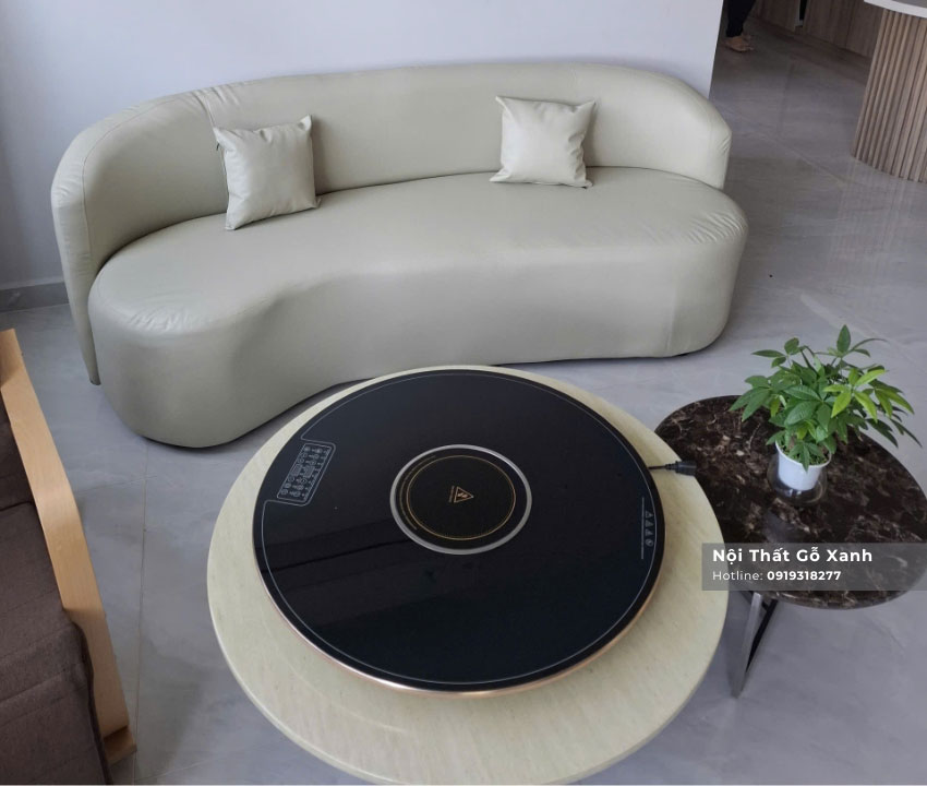 sofa băng hạt đậu phòng khách